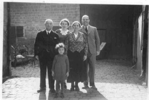 Inge with her parents and grandparents