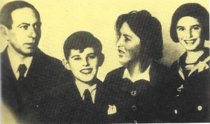 Petr and Eva Ginz with their parents before the war.